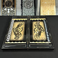 Нарди дерев'яні ручної рооти Лучниця 60×23 см подарункові, фото 5