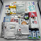 Набір у пологовий будинок для мами та новонародженого Premium у прозорій сумці L + сумка M для малюка 34 позиції EkoMama, фото 2