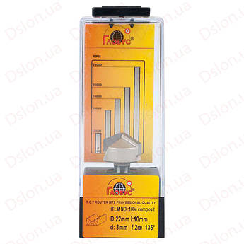 Фреза галтельна V-подібна Україна 90* Глобус