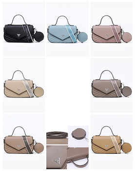 Сумка жіноча крос-боді 26*16 см з клапаном та круглим гаманцем зі штучної шкіри у різних кольорах VTTV