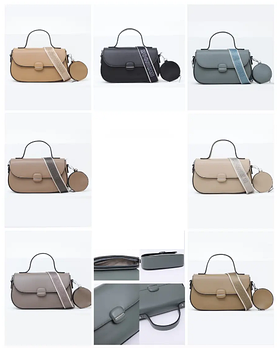 Сумка жіноча крос-боді 26*16 см з клапаном та круглим гаманцем зі штучної шкіри у різних кольорах VTTV