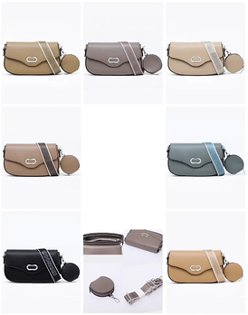 Сумка жіноча крос-боді 26*16 см з клапаном та круглим гаманцем зі штучної шкіри у різних кольорах VTTV