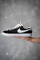 Чорні кеди Nike Blazer Black Low унісекс Найк Блейзер 41