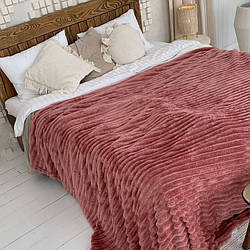 Плед мікрофібра шарпей 200х220 см Фуксія