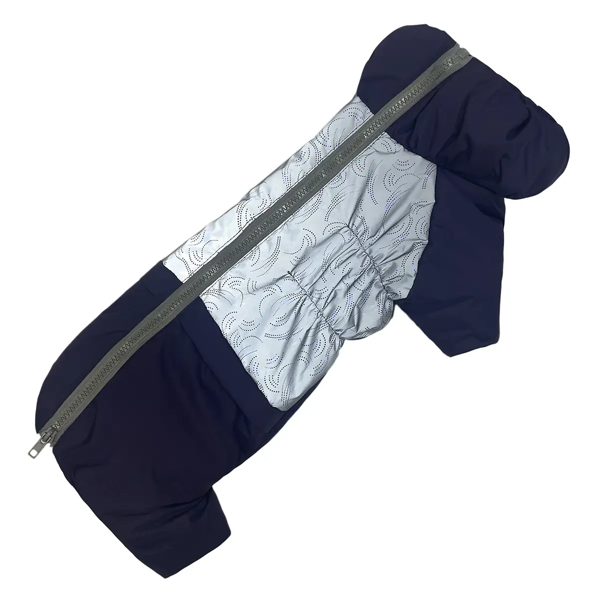 Комбінезон для дівчат Такс 46 см (об'єм до 50см) світловідбиваючий зимовий фіолетовий розм 4 для собак, фото 1