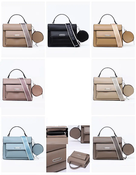 Сумка жіноча крос-боді прямокутна 23*17 см з гаманцем зі штучної шкіри у різних кольорах VTTV