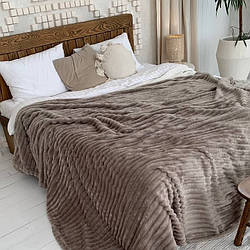 Плед-покривало шарпей 200х230 см Бежевий