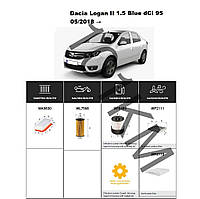 Комплект фільтрів Dacia Logan II 1.5 Blue dCi 95 (2018-) WIX