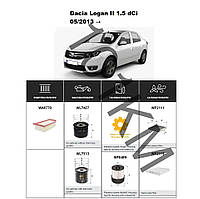 Комплект фільтрів Dacia Logan II 1.5 dCi (2013-) WIX
