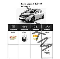 Комплект фільтрів Dacia Logan II 1.6 16V (2013-) WIX