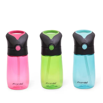Пляшка дитяча 350мл (зелений,рожевий,блакитний) KAMILLE 2300
