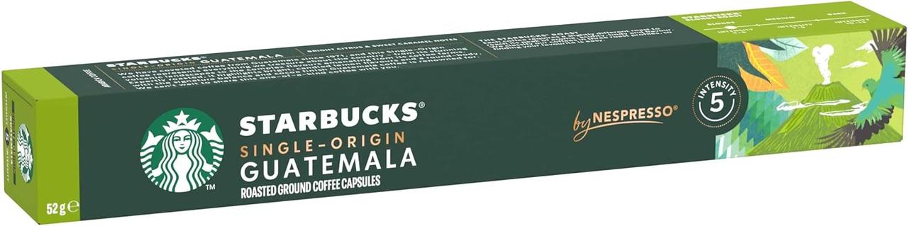 Кава в капсулах Nespresso Starbucks Single Origin Guatemala (тубус 10 капсул)