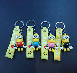 Брелок із тримачем Міньйон, гумовий