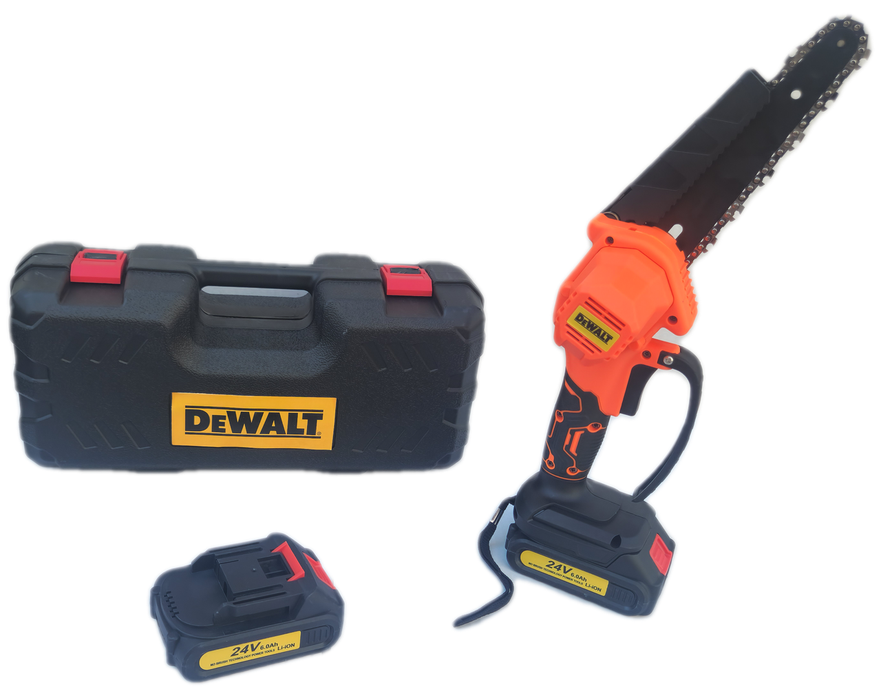 Мініпила DeWalt DCM155N (6,0 А·год, шина 15 см) Гілкоріз девольт компактний