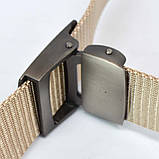 Ремінь брючний нейлон пряжка металева пісок 37 мм х 120 см, фото 9