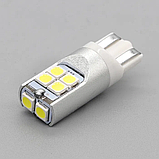 Led лампа w5w T10 12-24v 2.5w – білий колір CANBUS (з обманкою). Світлодіодні габаритні лампи, фото 4