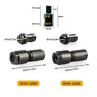 Перехідник для болгарки під під М10 - М14 мм під цангу 3 мм і 6 мм. Даний перехідник, який підходить під будь яку кутову шліфмашин