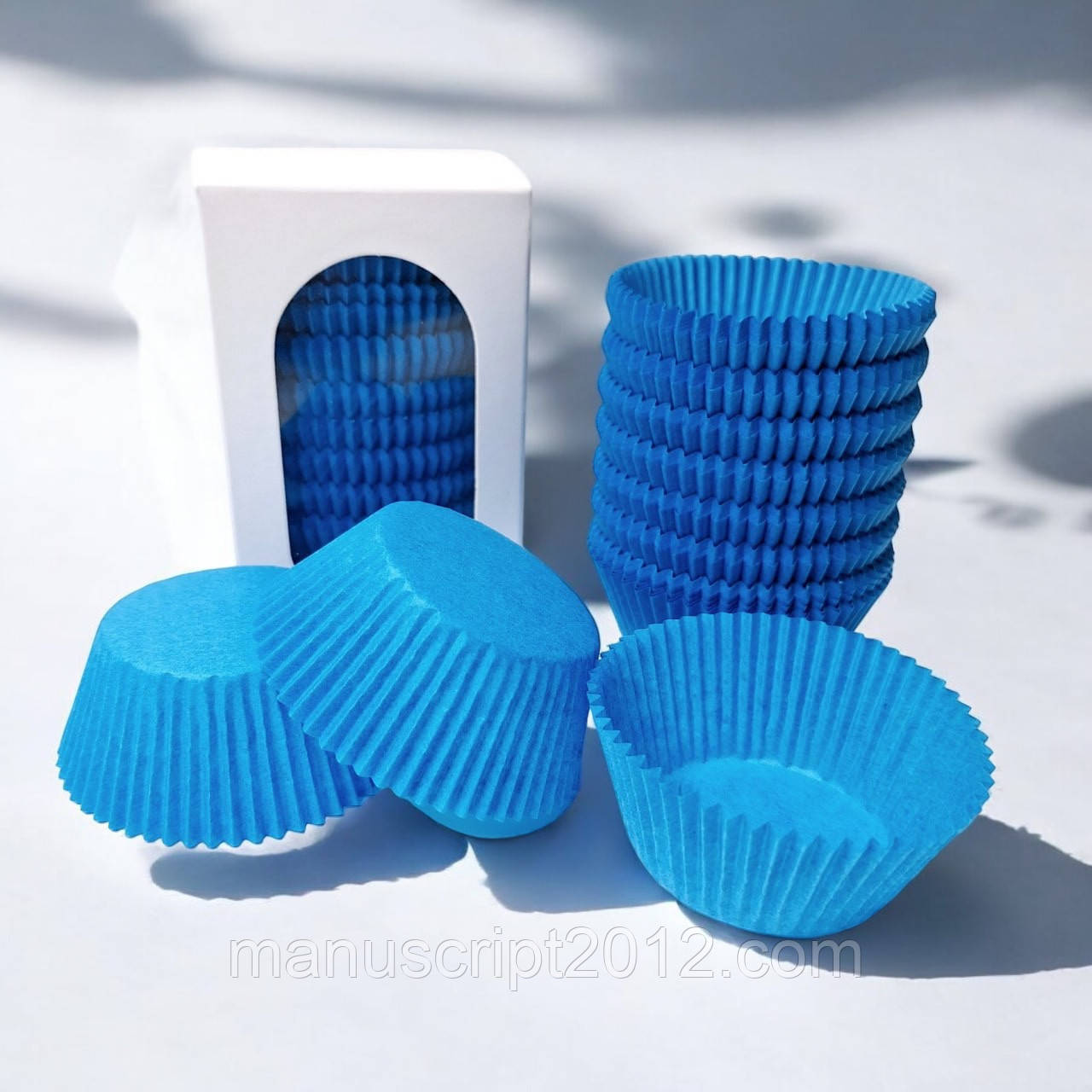 Паперові форми (7)a, 50x30мм, упаковка 200 шт. СИНІ