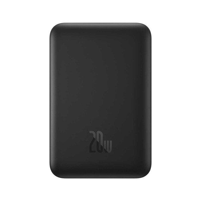 Портативний акумулятор павербанк Baseus Magnetic Wireless Charging 10000 mAh 20 W Black (PPCX030001), фото 1