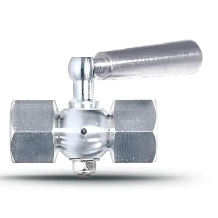 Кран триходовий під манометри точений виконання 4 нержавейка,G 1/2 / G 1/2 внутрішня - 2.5 Мпа, фото 1