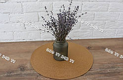 1 шт. сервірувальна підставка під гаряче кругла 38х38 см., колір золото