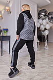 Теплий спортивний костюм жіночий великий розмір батал на флісі, фото 2