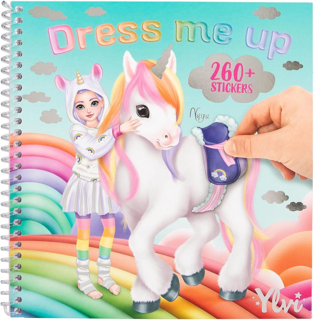 Стікербук Ylvi & the Minimoomis - Dress Me Up набір для творчості дизайн одягу із наліпками 13215