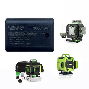 Літій-іонний акумулятор для лазерного рівня з широкою посадкою, 3000mAh 3.7V