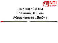 FS2-F NTI Штрипса с Алмазным покрытием 1 шт. ширина 2,5 мм толщина 0.1 мм Мелкая абразивность ( Красный )