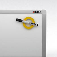 Магніт Mega, Dahle, Circle, 80мм, жовт.