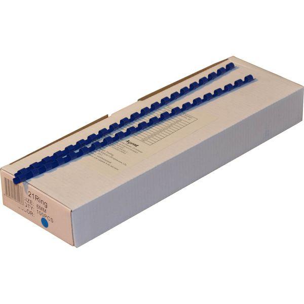 Пружини пласт. Agent 6 мм син, уп/100, фото 1