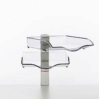 Поворотний лоток для паперів Novus CopySwinger II, на струбцині, сірий