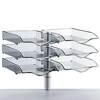 Поворотний лоток для паперів Novus CopySwinger Duo III, на струбцині, сірий