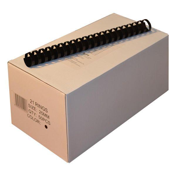 Пружини пласт. Agent 25мм чорн, уп/50, фото 1