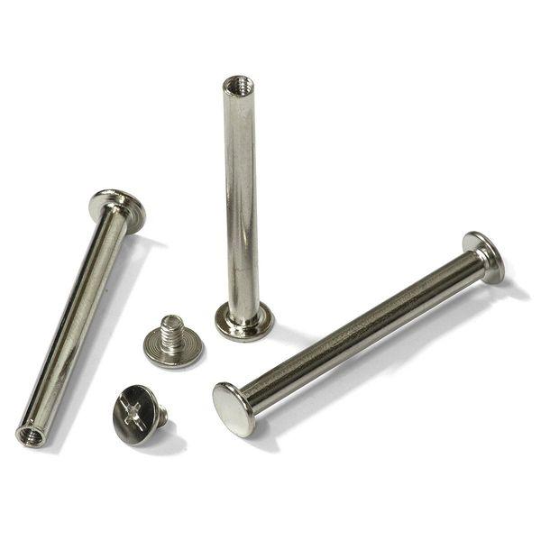 Болти для зшивання мет. 50мм, срібл, уп/100, фото 1