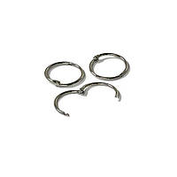 Кільце металеве 38 мм ( 1 1/2"), срібл, уп/100