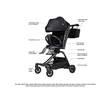Коляска прогулянкова Qplay QBOOK, Black, фото 4