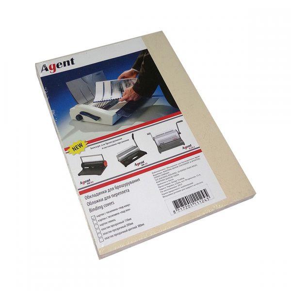 Обкл. А4 "під шкіру" Agent 230г крем, уп/100, фото 1