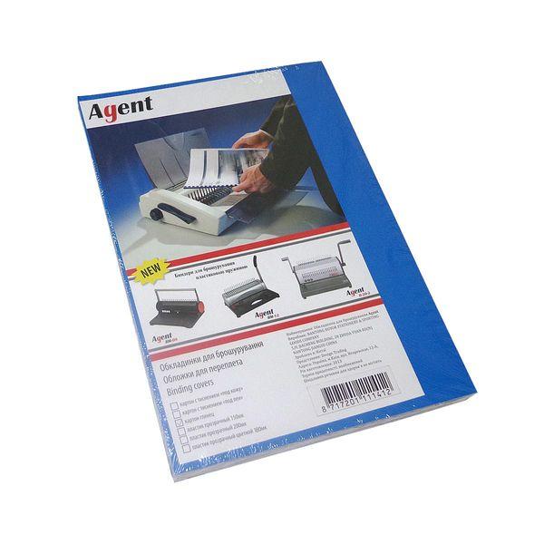 Обкл. глянець Agent А4 250г син, уп/100, фото 1