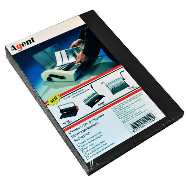 Обкл. глянець Agent А4 250г чорн, уп/100, фото 1