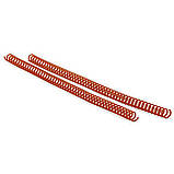 Спіраль пласт. Agent A4, 4:1, 12 мм, червон, уп/100, фото 3