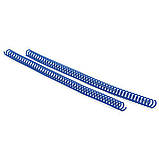 Спіраль пласт. Agent A4, 4:1, 25 мм, син, пак/50, фото 3