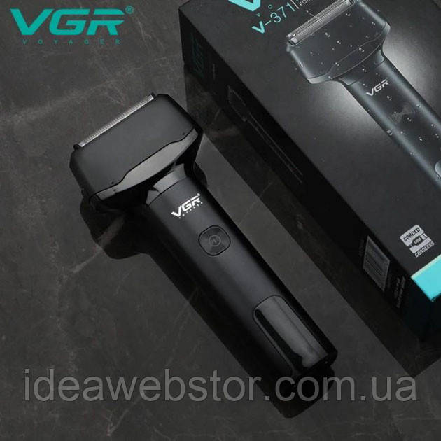 Хороша бритва портативна VGR V-371, Бритва сіткова професійна, Електробритва з GJ-446 бритвеною насадкою