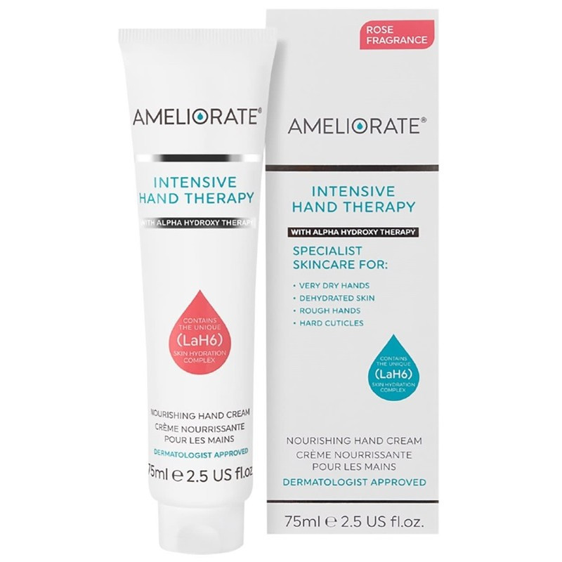Інтенсивно відновлюючий крем для рук з ароматом рози AMELIORATE Intensive Hand Therapy Rose 75 мл