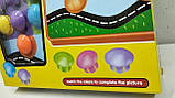 Мозаїка для самих маленьких, великі вкладиші, 6 картинок, 41 фішка (M9B), фото 4
