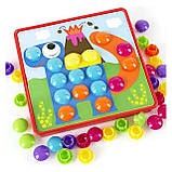 Мозаїка для самих маленьких, великі вкладиші, 6 картинок, 41 фішка (M9B), фото 8