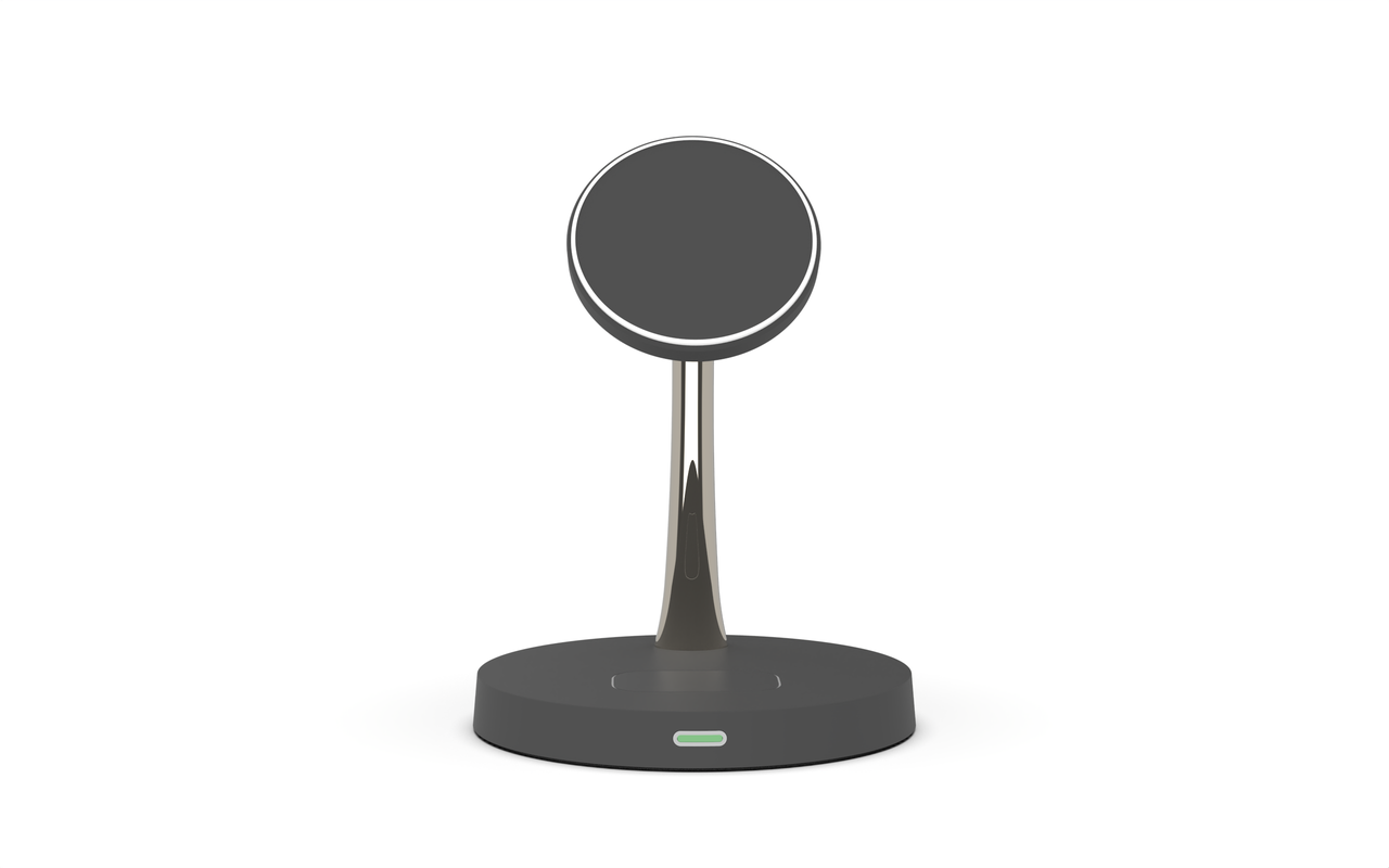 Магнітна зарядка Magsafe 3 в 1 T269c 20 W для iPhone 12/15, Apple Watch і AirPods бездротова швидка Чорний