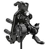 IP66 Кронштейн держатель телефона з бездротовою зарядкою 15W вольтметром для мото, фото 3