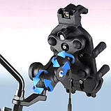 IP66 Кронштейн держатель телефона з бездротовою зарядкою 15W вольтметром для мото, фото 10