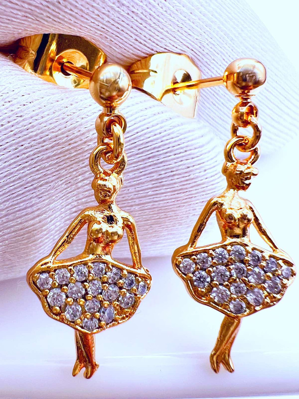 Сережки Xuping позолота